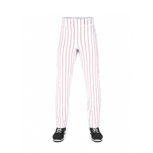 Pantalon de baseball unisexe à rayures fines, personnalisé pour l'entraînement au frappeur, uniforme d'équipe de baseball et softball, respirant et à séchage rapide, 100% coton - Product Image 3