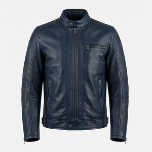 Veste de moto en cuir véritable pour homme de qualité supérieure, nouvelle arrivée, vestes de moto d'hiver, protections amovibles, personnalisables - Product Image 1