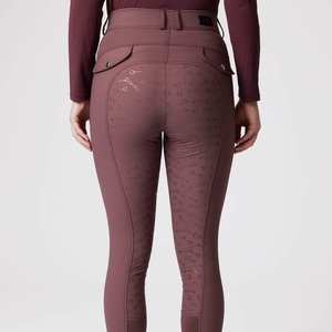 High Quality 4-way Stretch Horse Riding Breeches <b>Leggings</b> Tights <b>Equestrian</b> Wear Pants on Technical Fabric with Soft Feel - Product Image 4