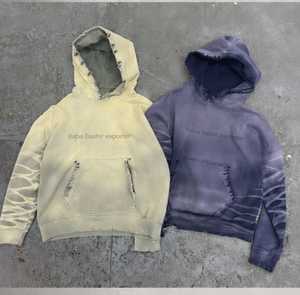 Sudadera con Capucha Oversize para Hombre, Color Sólido, con Bolsillo, Forro Polar Lavado, Transpirable, Informal, para Otoño, Corte Regular, Tejido de 500 Gramos - Product Image 5