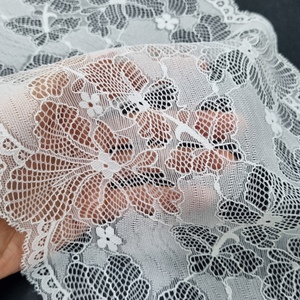 Floral Stretch <b>Lace</b> Fabric 20cm Lightweight Nylon Spandex <b>Elastic</b> Warp Knit Lingerie Bra Panties Dress Trim Apparel Customized - Product Image 4
