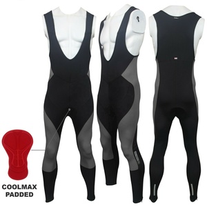 Men High Quality <b>Cycling</b> Bib Tights Winter Thermal <b>Padded</b> Long Leggings Custom OEM <b>Shorts</b> For Adults Plus Size Nylon Material - Product Image 4