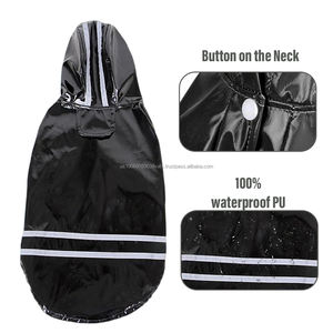 Imperméable d'été à motif floral pour chiens Polyester doux avec film plastique imperméable pour les jours de pluie - Product Image 3