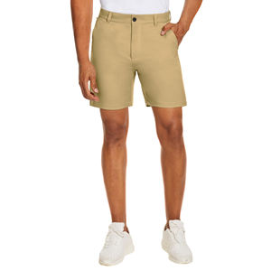 Shorts de golf pour hommes de haute qualité, longueur genou, décontractés, couleur unie, design personnalisé, tissu polyester, séchage rapide, respirants - Product Image 3