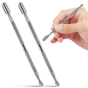 Cuticle Pusher Stainless Steel Nail Cuticle Remover Manicure <b>Pedicure</b> <b>Tool</b> Professional Stainless Steel Cuticle Nail Pusher - Product Image 1