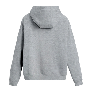 Sweat-shirt à capuche unisexe ample pour l'hiver, manches longues, cordon de serrage, poche kangourou, poignets côtelés, polaire écologique - Product Image 2