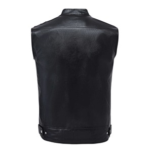 Chaleco de Cuero de Alta Calidad a la Moda para Hombre, Ropa de Invierno Impermeable para Exteriores, Chaleco de Cuero de Estilo Personalizado - Product Image 2