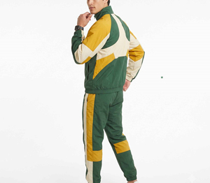 Conjunto de Chaqueta y Pantalones Cortavientos 2 en 1 Vintage para Hombre, Cierre con Cordón, Nailon/Poliéster, Secado Rápido y Transpirable - Product Image 2