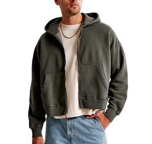 Sudadera con Capucha Personalizada, 100% Algodón, Gruesa, 400-450 Gsm, Antiarrugas, de Alta Calidad, Estilo Urbano, para Hombre, Corte Holgado, Invierno - Product Image 5