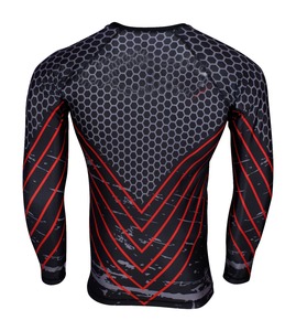 Black Color Rush Guard <b>Long</b> <b>Sleeve</b> Surf Clothing Quick Dry Rash <b>Vest</b> Uv Protection Rash Guard Surfing Rash Guard For Men - Product Image 6