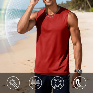 Débardeurs de sport personnalisés de qualité professionnelle pour hommes, gilets de sport vierges, uniformes d'équipe, vêtements de fitness pour la gym - Product Image 3