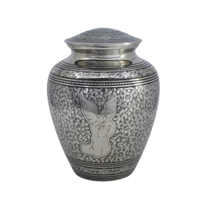 Urna Funeraria de Aluminio Hecha a Mano con Diseño de Rosa Azul para Cenizas Humanas, Urna Grande de Metal para Cenizas, Venta al Por Mayor Directa de Fábrica - Product Image 5