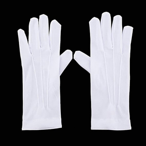 Nouveaux gants courts élastiques teintés en soie de lait pour adultes, protection des mains, pour la danse et les spectacles, blancs, printemps et automne - Product Image 4