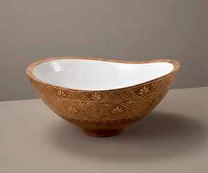 Tazón de Madera Tallado a Mano de Primera Calidad con Escritura Árabe, Tazón Decorativo para Frutas y Nueces, Artesanía Tradicional India para la Hospitalidad - Product Image 6