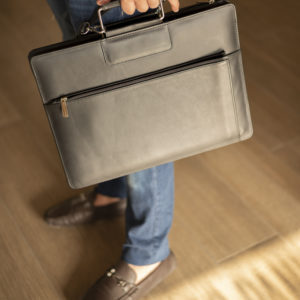 Professional Handmade Leather Laptop Messenger Bag Full Grain Brown Leather <b>Briefcase</b> for Business Executives - Product Image 3