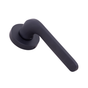 Juego de Manijas Modernas de Latón Macizo para Puerta, Roseta Redonda AB, Latón Mate, Oro Rosa, Oro Mate, Negro Mate, Herrajes de Palanca para Interiores, 156mm - Product Image 2