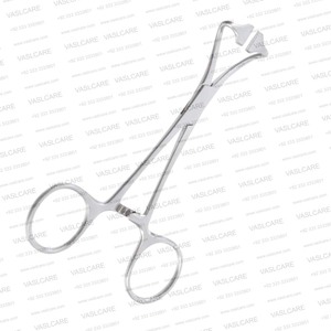 Pinza para toallas no penetrante de 5-1/4″ (13.3cm) de acero inoxidable atraumática para toallas quirúrgicas con punta cruzada dentada - Product Image 6