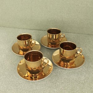 Artisan Handmade Copper <b>Tea</b> Mug and Saucer <b>Set</b> Golden Hammered Coffee Cup for Restaurants and <b>Gift</b> Purposes - Product Image 4