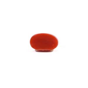 Certified Natural Japanese Red Coral Cabochon Loose Gemstone 3 Carat for Fine Jewelry - Product Image 2