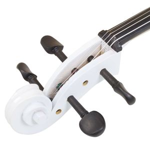 Cello professionnel 4/4 fait main avec accessoires en ébène, archet en bois, colophane, chevalet et sac blanc - Product Image 5