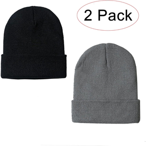 Custom Plain Beanie Hat Ribbed Knit <b>Winter</b> <b>Cap</b> Women Men Soft Stretch Warm Skull <b>Cap</b> OEM Supplier - Product Image 2