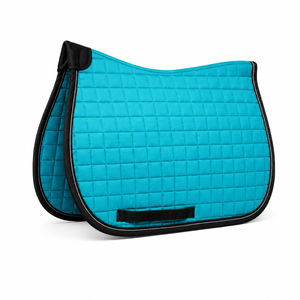 Tapis de selle de dressage robuste en coton avec sangle de maintien pour les séances d'équitation longue durée quotidiennes et professionnelles, antidérapant, meilleur prix - Product Image 1