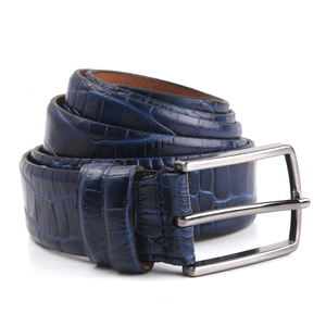 Cinturón de Cuero Genuino de Marca de Moda de Nuevo Estilo para Jeans, Cinturón de Cuero Genuino con Patrón Sólido, Disponible en Todas las Tallas - Product Image 1