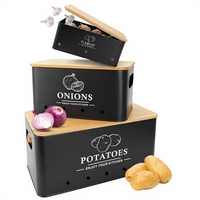 Boîte de rangement décorative en fer pour comptoir de cuisine, pot à biscuits hermétique avec couvercle en bambou, grande capacité, style américain, portable, idéal pour les fêtes
