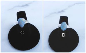 แหวนโอปอลออสเตรเลียแท้ แหวนเงินแท้ประดับโอปอลดับเบิ้ลท์ แหวนประจำเดือนตุลาคม เครื่องประดับอัญมณีสุดหรู ของขวัญสำหรับเธอ - Product Image 5