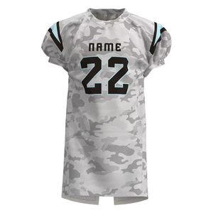 Camiseta de Fútbol Americano Personalizada para Hombre, Estampado de Camuflaje, Manga Corta, Sublimada, Poliéster que Absorbe la Humedad, Corte Atlético - Product Image 4