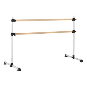 Barra da Balletto Portatile Autoportante in Legno di Faggio da 6 Piedi, Regolabile in Altezza, Accessorio per Danza e Fitness - Product Image 1