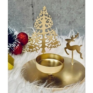 Elegant Golden Deer Shape <b>Tea</b> Light Holder Brass Candle <b>Stand</b> Christmas Home Decoration Heat Resistant - Product Image 5