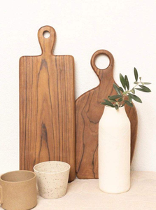 Planches à découper en bois d'érable naturel, rectangulaires, à grain apparent, épaisses et réversibles, vente en gros - Product Image 6