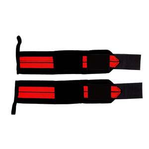 Bandes de maintien de poignet de sécurité pour le fitness en polyester antidérapantes avec logo personnalisé, support de poignet réglable, sangle de maintien pour haltérophilie avec attache pour le pouce - Product Image 2