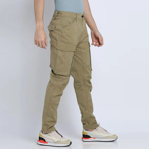 Pantalones Cargo de Mezclilla Elástica Ajustada para Hombre, de Alta Calidad, con Diseño Rasgado, Pierna Recta, Cintura Flexible y Cómoda, Venta al Por Mayor - Product Image 3
