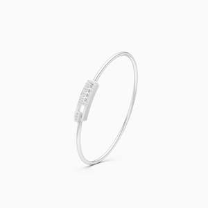 Diamant de laboratoire élégant, motif rectangulaire Kada 0,30 ct en or jaune, blanc et rose 9 carats - Product Image 3