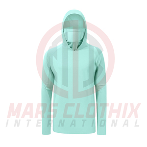 เสื้อฮู้ดดี้ตกปลาสีพื้นพิมพ์ลายตามสั่ง ขายส่งราคาถูก มีหลายขนาดสำหรับผู้ชาย สั่งซื้อขั้นต่ำน้อย - Product Image 4