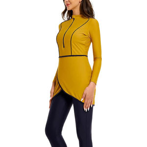 Maillot de bain islamique à couverture intégrale de couleur contrastée, nouveau design, vêtements de mode pour femmes musulmanes, maillot de bain islamique, burkini - Product Image 1