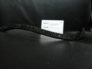 Premium Horse Products Cadena duradera de fijación en caliente Crystal Leather Brow Band Artículo caliente - Product Image 5