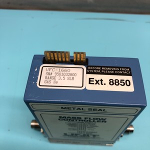 UNIT UFC-<b>1660</b> MFC, Range 3.5 SLM, He GAS, 173072 - Trusted Global Legacy Semiconductor Equipment and Parts at - Product Image 5