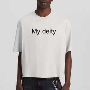 Nueva Camiseta Casual de Moda para Hombre, Manga Corta, Corte Cuadrado, 100% Algodón Tejido, Estilo Personalizado, Alta Calidad, Ropa Urbana - Product Image 5