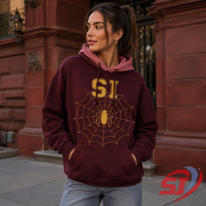 Sweat à capuche streetwear personnalisé motif araignée, coupe oversize, en molleton épais, impression graphique, marque privée, fournisseur OEM en gros - Product Image 6