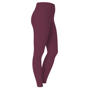Leggings d'équitation pour femmes avec grip en silicone aux genoux, collants d'équitation taille haute, extensibles et sans coutures pour le yoga et le fitness - Product Image 1
