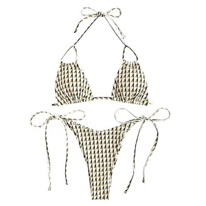 Ensembles de bikinis de plage haut de gamme entièrement personnalisables, bretelles réglables, design tendance, respirants - Product Image 2