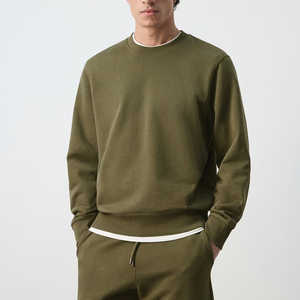 New Arrival Customized <b>Plain</b> <b>Sweatshirt</b> in Crew Neck Winter with Full Sleeve Factory Direct Wholesale Price <b>Sweatshirt</b> - Product Image 1