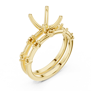 Anillo de Oro Amarillo Sólido de 14K con Certificado GRA, Nuevo Diseño, con Diamante Cultivado en Laboratorio con Corte Asscher, Anillo de Boda a Precio de Mayoreo - Product Image 5