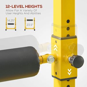 Bulgari Modulare tozzo con 12 livelli rullo singolo gamba giallo sistema palestra di casa per la formazione della forza del corpo inferiore - Product Image 4