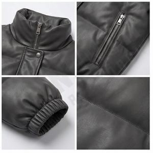 Dernière conception veste courte bouffante pour femmes de haute qualité sur mesure avec logo veste d'hiver respirante à fermeture éclair grande taille pour hommes - Product Image 4