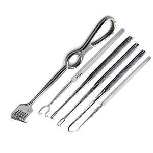 Retractores Quirúrgicos de Piel Fomon, Volkmann, Joseph, Gillies, Instrumentos, Juego de Pinzas Manuales, Materiales de Acero y Plástico, Implantes Dentales - Product Image 1