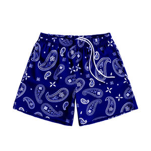 <b>Men's</b> <b>Green</b> Paisley Print Quick Dry <b>Shorts</b> With Drawstring Casual Style <b>Shorts</b> For <b>Man</b> - Product Image 4